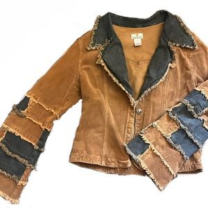 Super cute vintage corduroy and denim jacket!